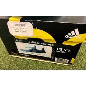Adidas W Climacross Boost Women's Golf Shoe Size 5.5M Blue/Turquoise/Black