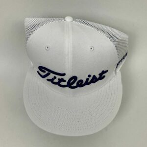 Titleist Pro V1 Hi-Ya Tour Issued Hat White Mesh SnapBack Navy Embroidery
