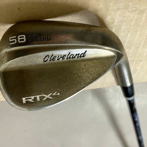 Cleveland RTX-4 X Low Grind Tour Raw Wedge 58*-3 S400 Stiff Flex