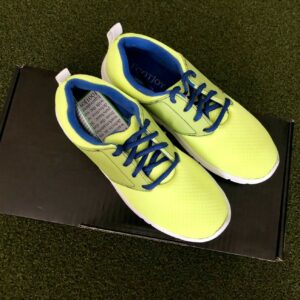 New FootJoy Junior Spikeless Golf Shoe Size 4M Lime/Blue